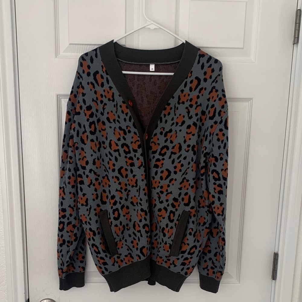 Leopard Print Cardigan